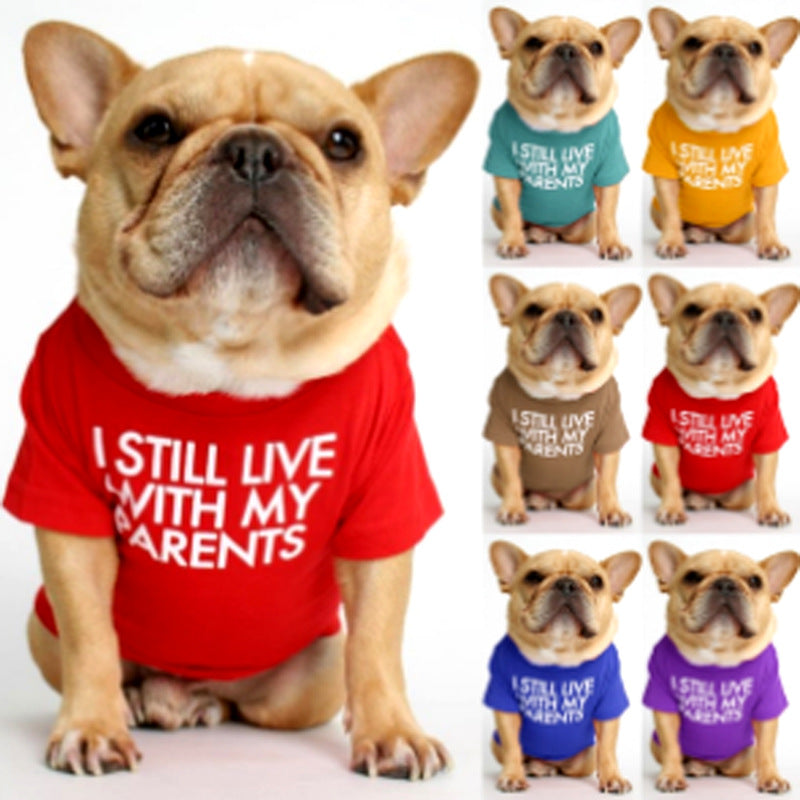 Pet Round Neck T-Shirt for Cats and Dogs